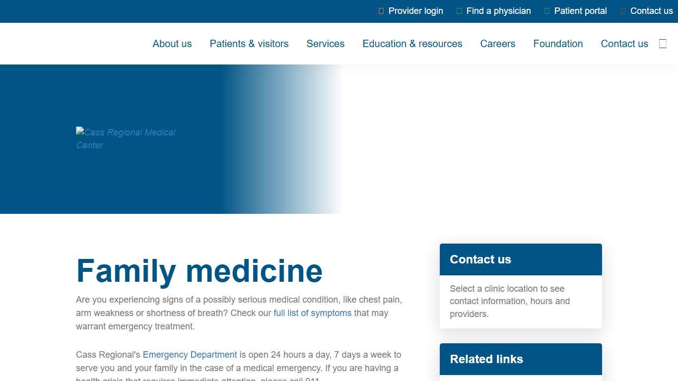 Family Medicine at Cass Regional Medical Center